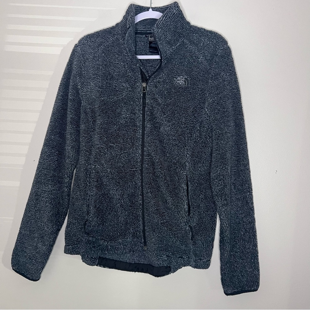 The North Face Women's Osito 2 Seasonal Full Zipper Jacket Blue Textured